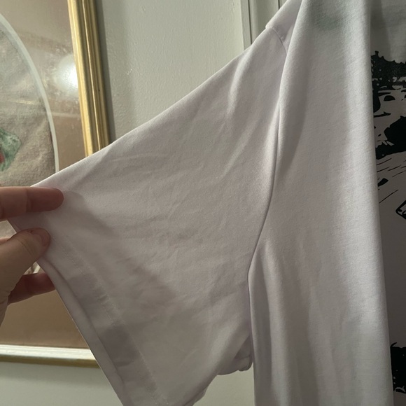 5XL White Graphic Short Sleeve Tee - Picture 6 of 9